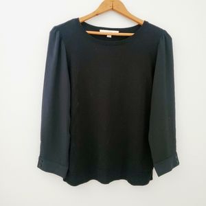 Loft Black Blouse, Medium